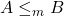 Un \leq_m B