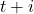 t+i