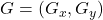 G = (G_x, G_y)