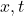 x, t