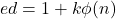 ed = 1 + k\phi(n)