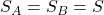 S_A = S_B = S