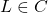 L \in C