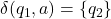 \delta(q_1, a) = \{q_2\}