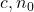 c, n_0