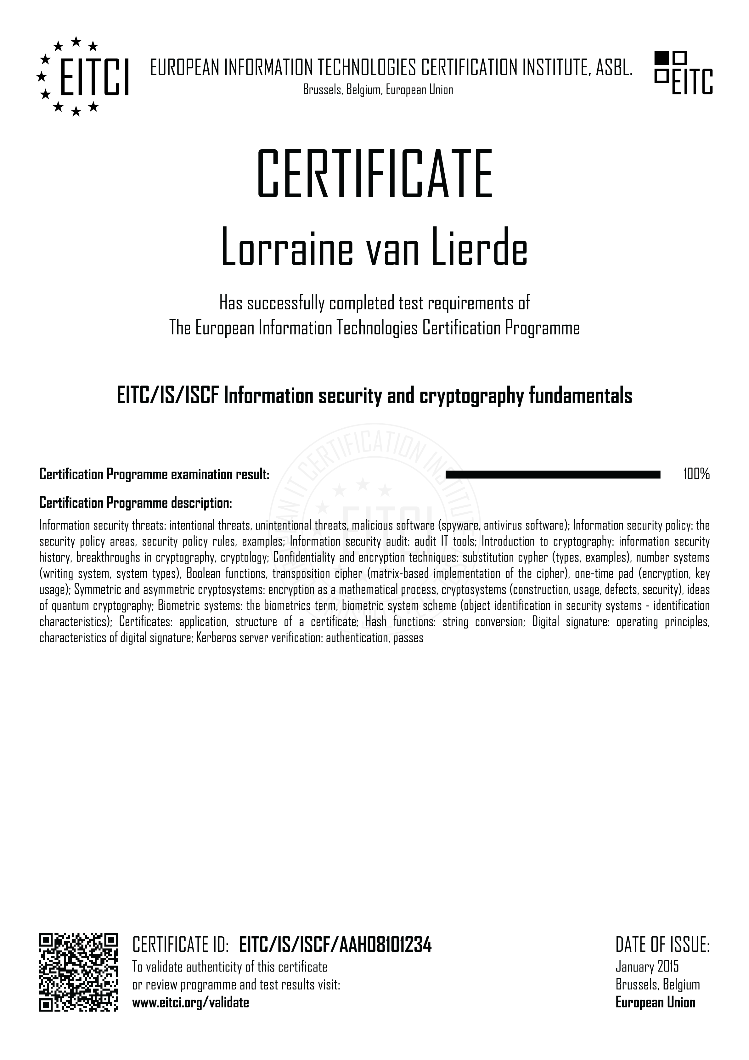 EITC/IS/ISCF Information security and cryptography fundamentals - EITCA ...