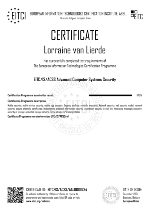 EITC-IS-ACSS-AAL08101234-Приложение
