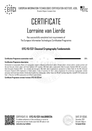 EITC-IS-CCF-AAL08101234-Приложение